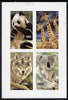 Abkhazia 1997 Animals imperf sheetlet containing complete set of 4 values unmounted mint