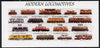 Touva 1997 Modern Locomotives #1 imperf sheetlet containing complete set of 4 values unmounted mint