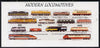 Touva 1997 Modern Locomotives #2 imperf sheetlet containing complete set of 4 values unmounted mint