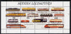 Touva 1997 Modern Locomotives #2 perf sheetlet containing complete set of 4 values unmounted mint