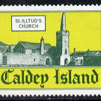 Caldey Island 1976 St Illtud's Church 2 dabs value unmounted mint*