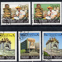 Sharjah 1967 Olympic Preparation set of 7 cto used, Mi 356-62*