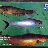 Telephone Card - Thaliand 50 baht 'phone card showing 3 species of fish