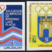 Uruguay 1980 Olympic Games imperf set of 2, Mi 1522-23*
