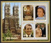 Cook Islands 1973 Royal Wedding m/sheet unmounted mint SG MS 453