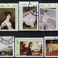 Cuba 1978 National Museum Paintings (12th series) cto set of 6, SG 2430-35*