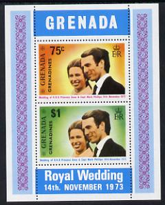Grenada - Grenadines 1973 Royal Wedding m/sheet unmounted mint, SG MS 3