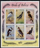 Belize 1980 Birds (4th series) perf sheetlet containing the set of 6 unmounted mint, SG MS 561a