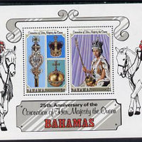 Bahamas 1978 Coronation 25th Anniversary m/sheet unmounted mint SG MS 517