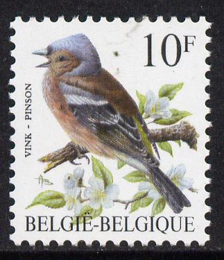 Belgium 1985-90 Birds #1 Chaffinch 10f unmounted mint, SG 2854