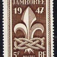 France 1947 Boy Scout Jamboree unmounted mint, SG 1017*