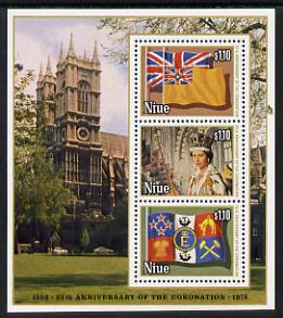 Niue 1978 Coronation 25th Anniversary m/sheet (SG MS 248) unmounted mint