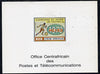 Central African Republic 1970 Football World Cup deluxe die proof of 200f on glossy card, as SG 225