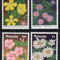 Malaysia 1990 Wildflowers (first series) set of 4, SG 435-38*
