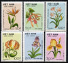 Vietnam 1989 Flowers set of 6, SG 1331-36