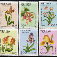 Vietnam 1989 Flowers set of 6, SG 1331-36