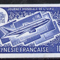 French Polynesia 1975 World UPU Day 100f (Boeing 737) Imperf colour trial proof (several different colours,available but price is for ONE) unmounted mint as SG 204