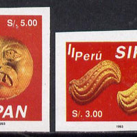 Peru 1994 Jewels from Sipan (2nd Series) imperf set of 2, SG 1830-31*