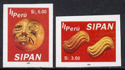 Peru 1994 Jewels from Sipan (2nd Series) imperf set of 2, SG 1830-31*