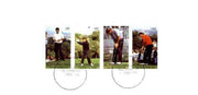 Touva 1996 Golf Players perf set of 4 values on cover with first day of issue cancel