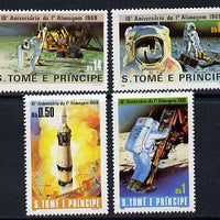 St Thomas & Prince Islands 1980 Moon Landing set of 4 unmounted mint, Mi 646-49