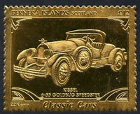 Bernera 1985 Classic Cars - Kissel Goldburg Speedster £12 value perforated & embossed in 22 carat gold foil unmounted mint