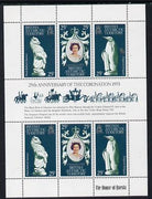 British Antarctic Territory 1978 Coronation 25th Anniversary sheetlet (QEII, Bull & Penguin) unmounted mint, SG 86a