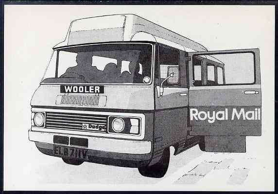 Postcard of Wooler to Doddington & Kirknewton Postbus (North Eastern Postal Board card DS1) unused and overprinted SPECIMEN in red