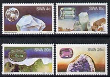 South West Africa 1979 Gemstones set of 4 unmounted mint, SG 334-37