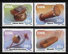South West Africa 1985 Musical Instruments set of 4 unmounted mint, SG 451-54*