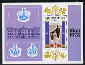Grenada 1978 Coronation 25th Anniversary m/sheet unmounted mint, SG MS 949