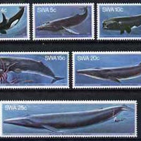 South West Africa 1980 Whales set of 6 unmounted mint, SG 338-43
