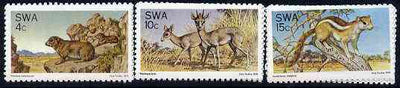 South West Africa 1976 Fauna Conservation set of 3 unmounted mint, SG 290-92