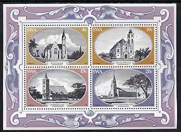 South West Africa 1978 Historic Churches m/sheet unmounted mint, SG MS 323