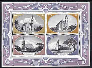 South West Africa 1978 Historic Churches m/sheet unmounted mint, SG MS 323