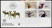 South West Africa 1980 Antelope set of 4 on unaddressed illustrated cover with special first day cancel