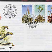 South West Africa 1981 Aloes set of 4 on unaddressed illustrated cover with special first day cancel