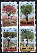 Zimbabwe 1981 National Tree Day set of 4 unmounted mint, SG 606-09*