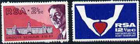 South Africa 1969 World's First Heart Transplant set of 2 unmounted mint, SG 280-81