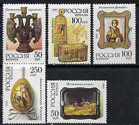 Russia 1993 Traditional Art set of 5 unmounted mint, SG6428-32, Mi 328-32*