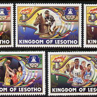 Lesotho 1984 Los Angeles Olympic Games set of 5 unmounted mint SG 590-94