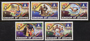 Lesotho 1984 Los Angeles Olympic Games set of 5 unmounted mint SG 590-94