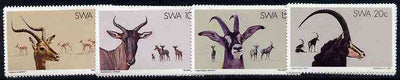 South West Africa 1980 Antelope set of 4 unmounted mint, SG 345-48