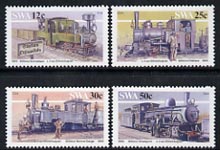 South West Africa 1985 Narrow Gauge Railway Locos set of 4 unmounted mint, SG 447-50