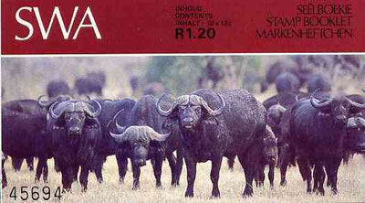 South West Africa 1986 R1.20 booklet (Buffaloes) SG SB2