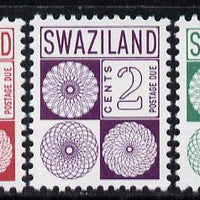 Swaziland 1977 Postage Dues set of 3 unmounted mint, SG D16-18