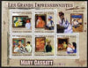 Comoro Islands 2009 Impressionists - Mary Cassatt perf sheetlet containing 5 values unmounted mint