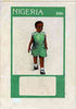 Nigeria 1984 Stop Polio Campaign - original hand-painted artwork for 30k value (Healthy Child) by S O Nwasike on card 5" x 8.5" endorsed C4
