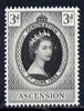Ascension 1953 Coronation 3d unmounted mint, SG 56