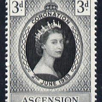 Ascension 1953 Coronation 3d unmounted mint, SG 56